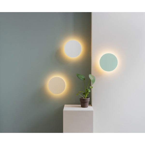 Светложълта LED лампа за стена с таймер/дистанционно управление на USB ø 19 cm Dot - Remember-image-1