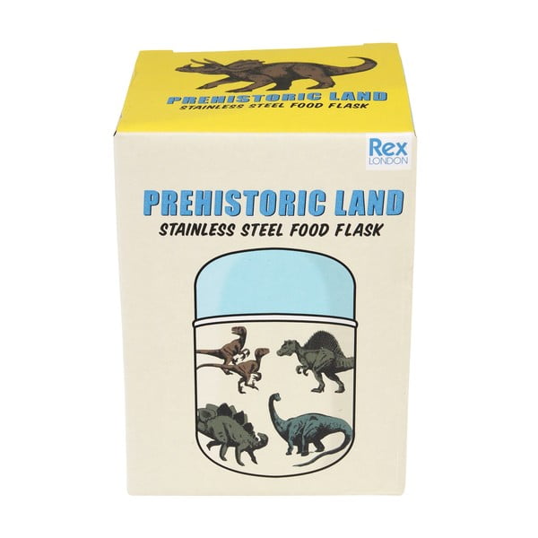 Син/кремав детски термос за храна 280 ml Prehistoric Land – Rex London-image-4