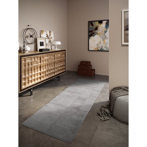 Сива ръчно изработена вълнена пътека 80x250 cm Charlotte – Villeroy&Boch-image-1