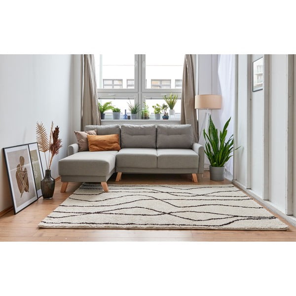 Бял/черен килим 120x180 cm Routa – Universal-image-2