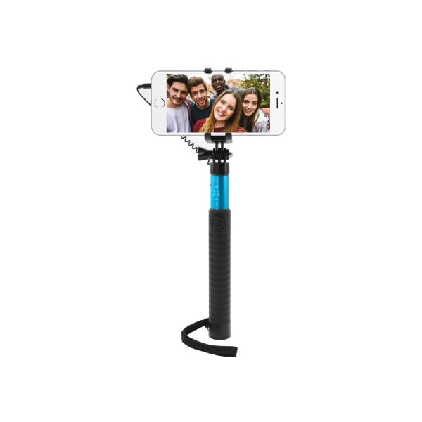 Teleskopický selfie stick FIXED, modrý-image-3