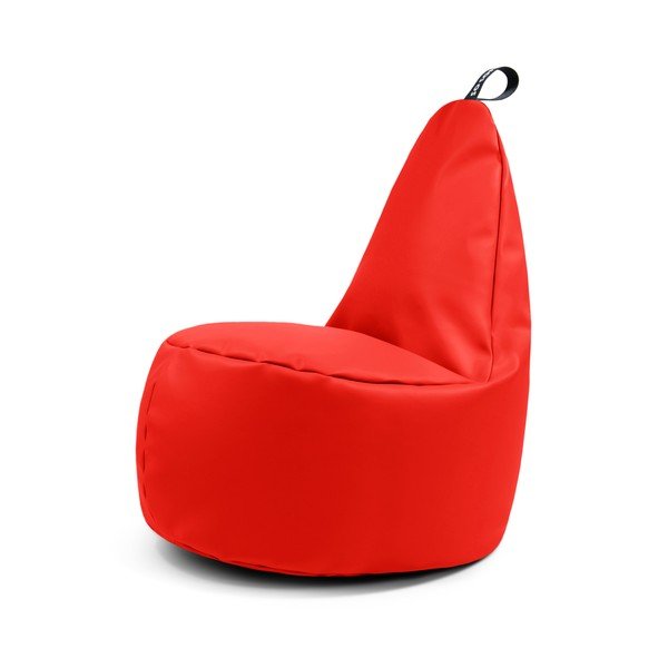 Червен  пуф от изкуствена кожа Lull XL – So Soft?