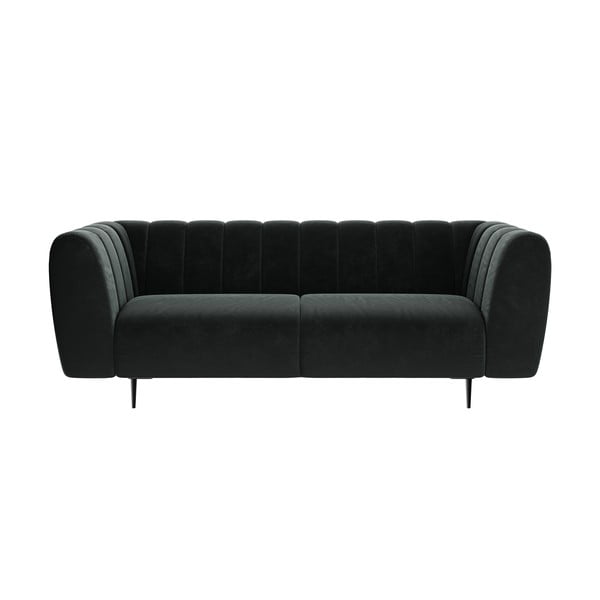 Тъмно сив диван от кадифе , 210 см Shel - Ghado