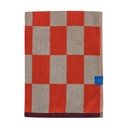 Оранжева/бежова хавлиена кърпа от органичен памук от тери 70x133 cm Retro – Mette Ditmer Denmark