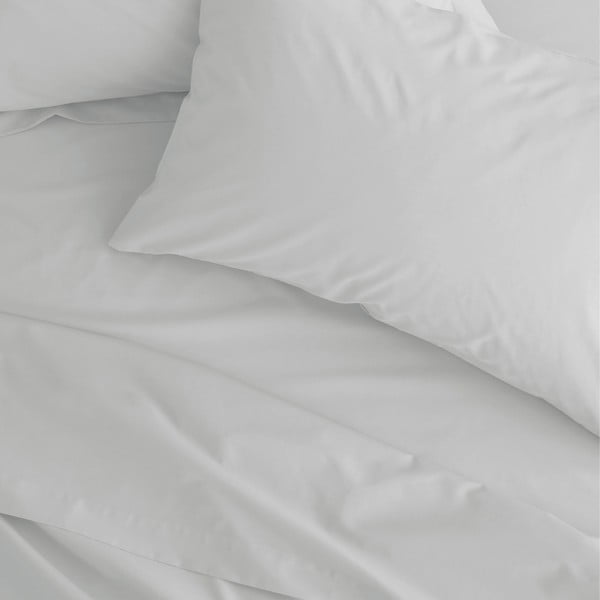 Бял еластичен чаршаф от перкал 90x190 cm Easy Iron Percale – Catherine Lansfield-image-2