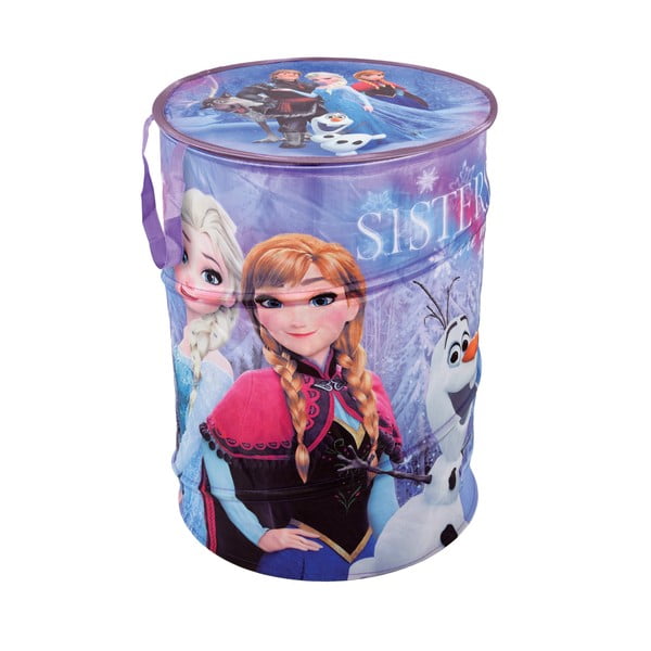 Текстилна кошница за съхранение с капак Frozen, височина 50 cm Disney - Domopak