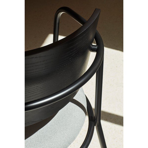 Черно-сив трапезен стол в декор от пепел Eclipse - Teulat-image-1