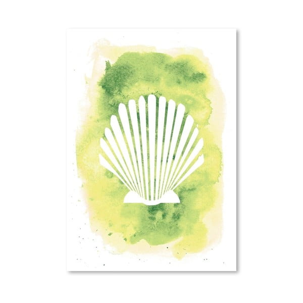 Plakát Watercolor Scallop Shell