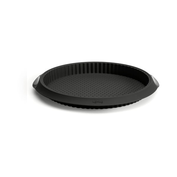 Черна силиконова форма за киш с отвори, ⌀ 28 cm - Lékué
