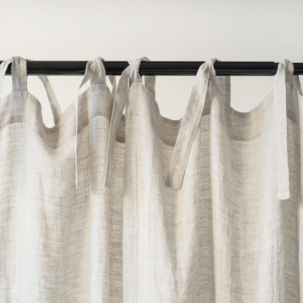 Бежова ленена лека завеса с примки Daytime, 275 x 130 cm - Linen Tales-image-2
