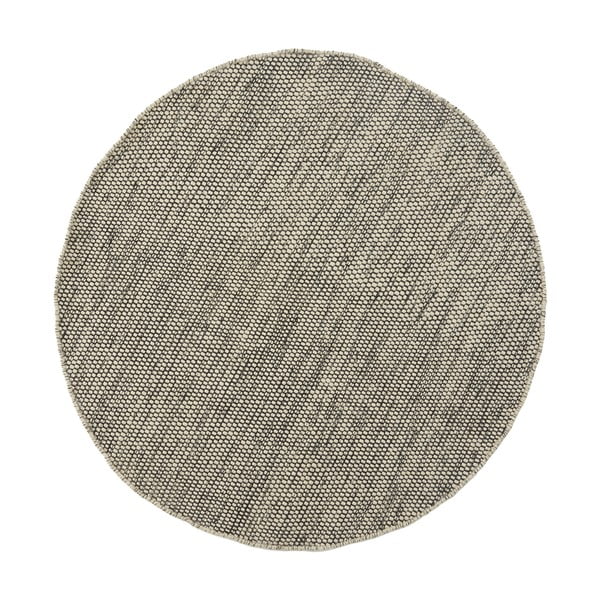 Vlněný koberec Asko, 150 cm, šedobéžový