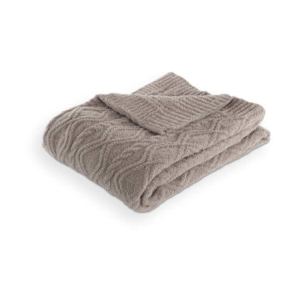 Кафяво-сиво одеяло от микроплюш 130x170 cm Aspen – Tiseco Home Studio
