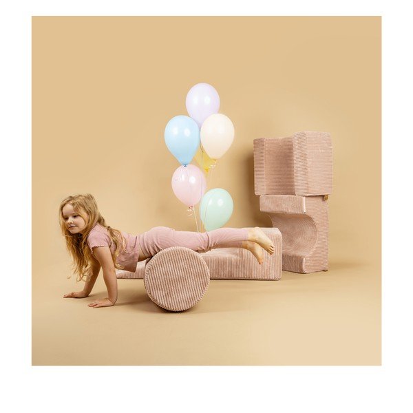 Тюркоазена велурена катерушка от пяна 250x45x30 cm Montessori – Meowbaby-image-3