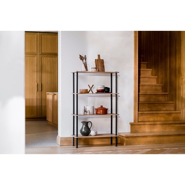 Стелаж от декор от дъб  в естествен цвят 80x90,5x35 cm Teidi – noo.ma-image-4