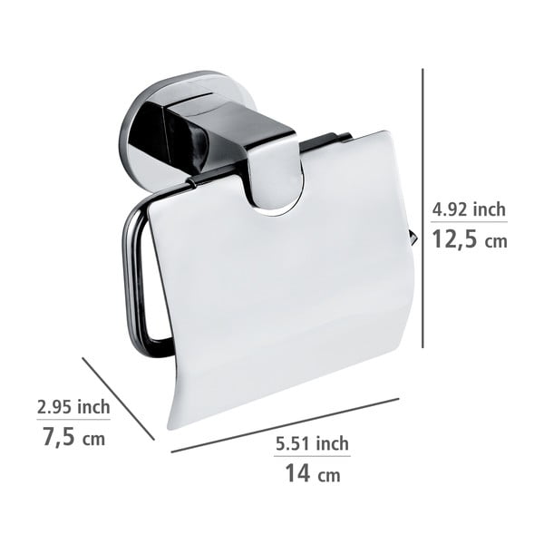 Самозадържащ се метален държач за тоалетна хартия Maribor - Wenko-image-3