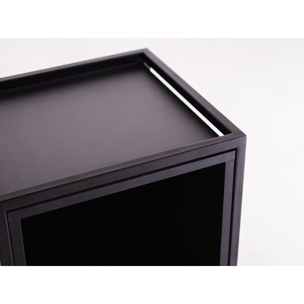 Черна етажерка 45x102 cm Skap - CustomForm-image-4