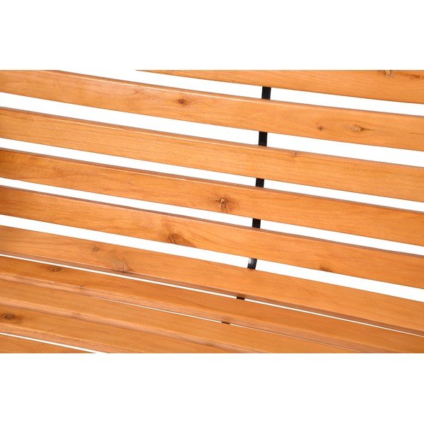 Дървена градинска пейка със стоманена конструкция Bellevue - Garden Pleasure-image-2