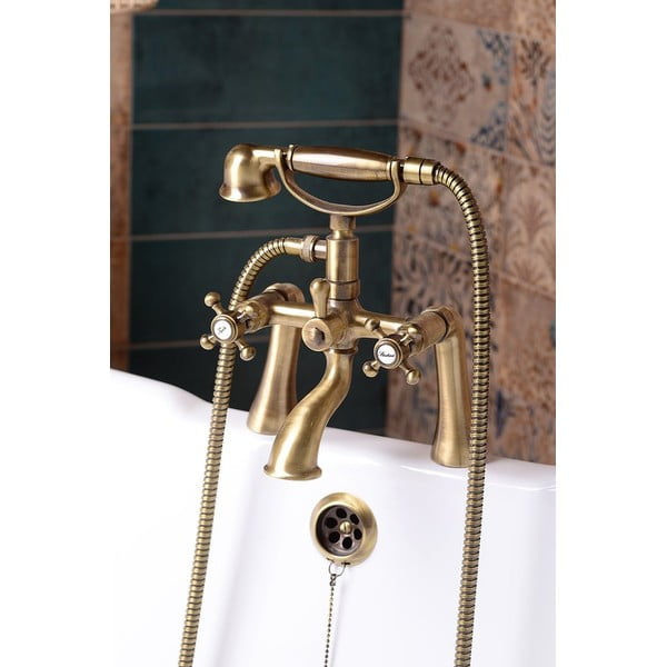 Стенна батерия за вана в бронзов цвят (2 изхода) Antea – Sapho-image-2