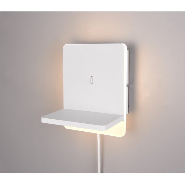 Бяла LED затъмняваща се стенна лампа Fairfield – Trio-image-1