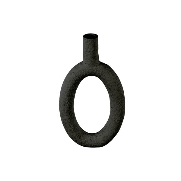 Черна ваза Овална, височина 31 cm Ring - PT LIVING