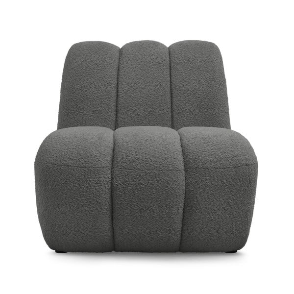 Тъмносиво кресло от прежда с примки от букле Janissaire – Bobochic Paris-image-3