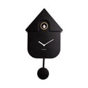 Черен стенен часовник , 21,5 x 41,5 cm Modern Cuckoo - Karlsson