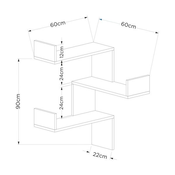 Бяла част на рафта Luksa - Homitis-image-2
