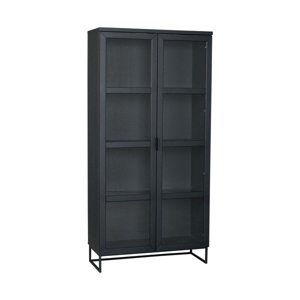 Витрина от черен дъб 95x195 cm Everett - Rowico-image-2