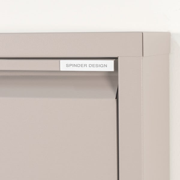 Кафяво-сива метална накланяща се стойка за обувки 50x169x15 cm Billy – Spinder Design-image-4