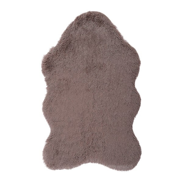 Hnědý kožešinkový koberec Floorist Soft Bear, 90 x 140 cm