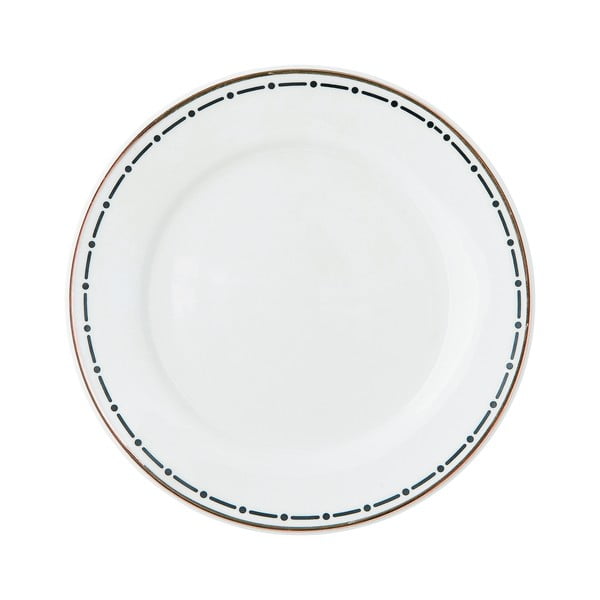Керамична чиния с декоративен ръб Ивици, ø 17,5 cm - Miss Étoile