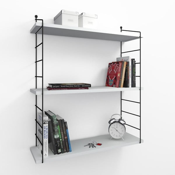 Бял стенен рафт Armori - Decortie-image-1