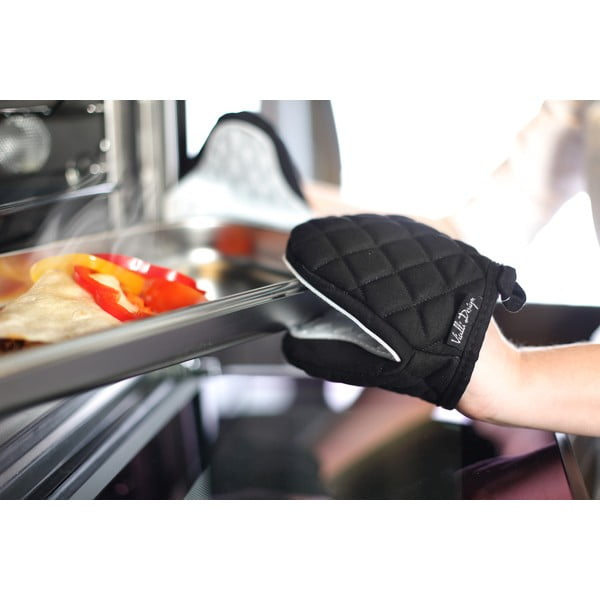 Черно-бяла памучна подложка за съдове със силикон - Vialli Design-image-1