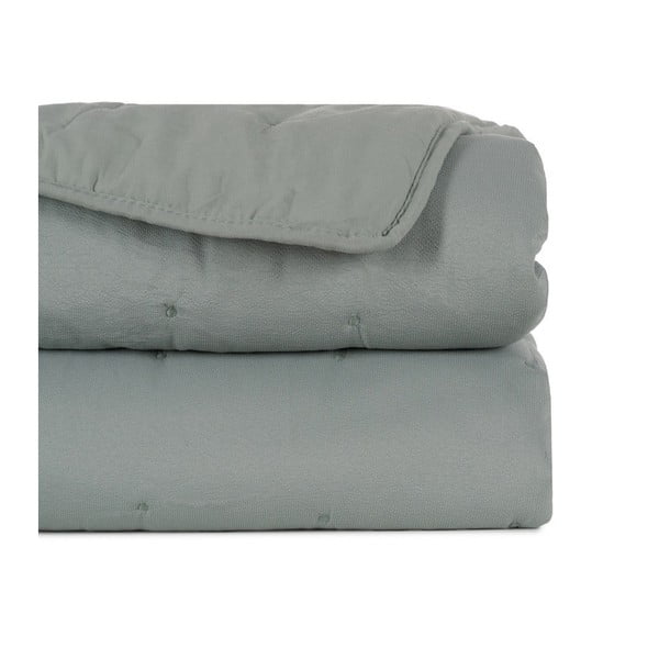 Сиво-зелено капитонирано покривало за легло 230x280 cm – Ixia