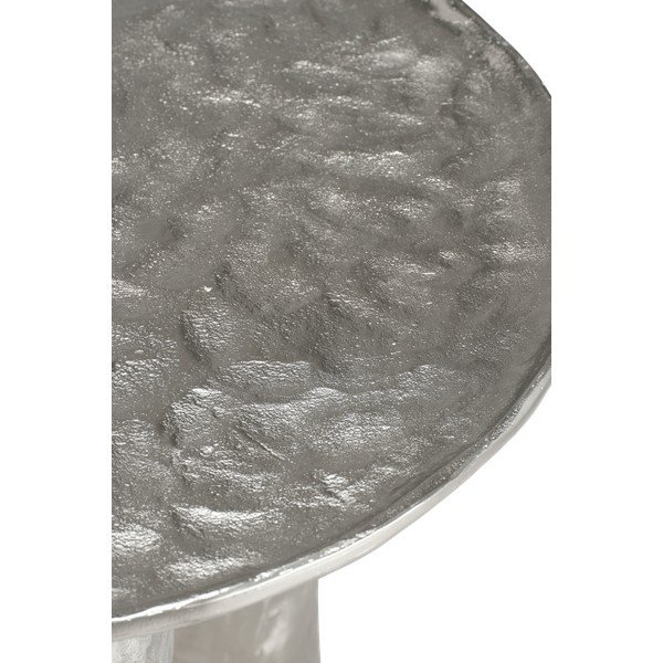 Алуминиева кръгла масичка за кафе в сребрист цвят ø 60 cm Art – Ellos Home-image-3