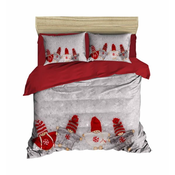 Коледно спално бельо за двойно легло с чаршаф Ricardo, 160 x 220 cm - Mijolnir