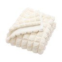 Кремаво одеяло от микроплюш/от изкуствена кожа 220x240 cm Igloo – douceur d'intérieur