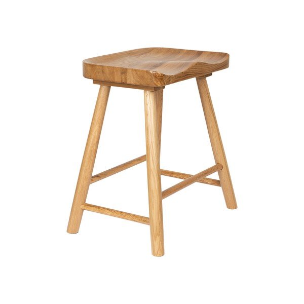 Стол от масивен дъб в естествен цвят Vander – White Label-image-1