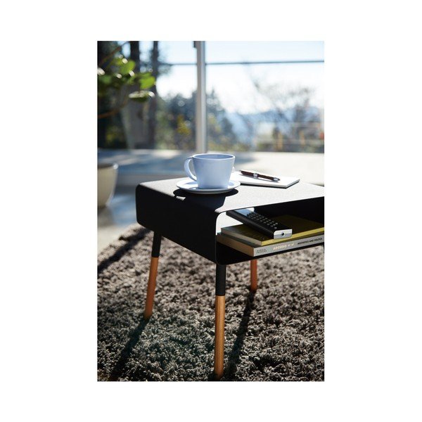 Черна масичка за кафе , височина 35 cm Plain - YAMAZAKI-image-1