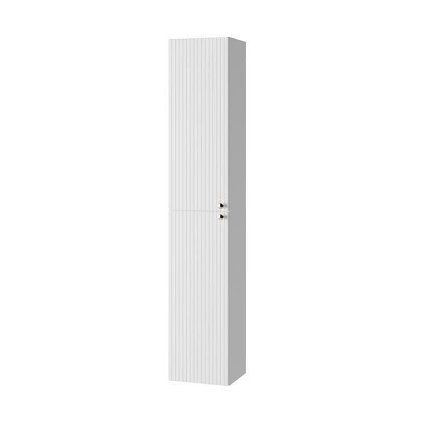 Бял висок висящ шкаф за баня 30x160 cm Asti - STOLKAR