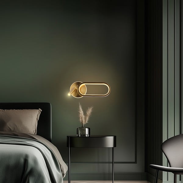 LED стенна лампа в златист цвят Monet – Candellux Lighting-image-3