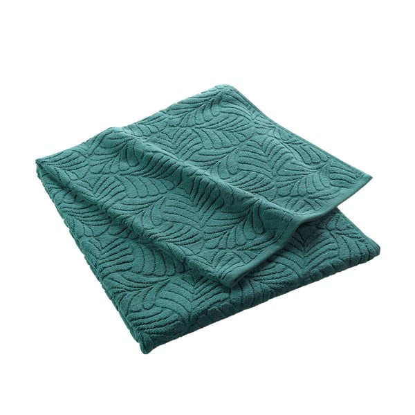 Зелена памучна хавлиена кърпа от тери 90x150 cm Madeira – douceur d'intérieur