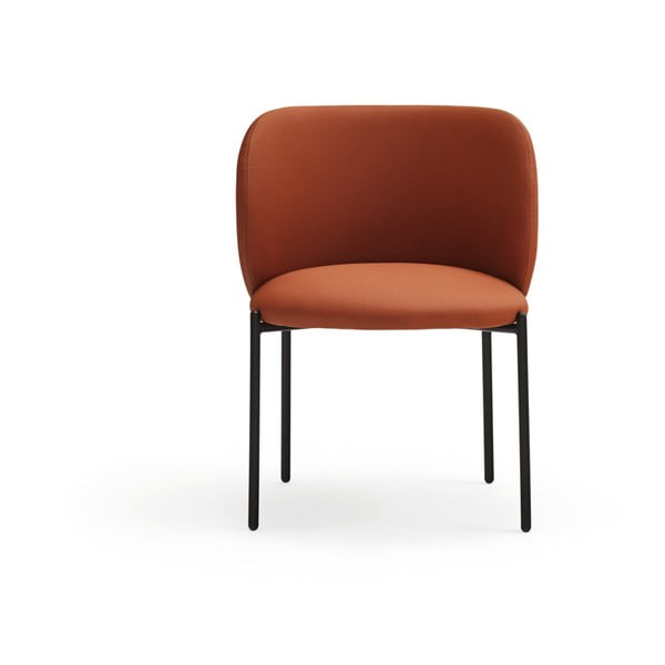 Оранжеви тапицирани трапезни столове в комплект 2 бр. Mogi – Teulat-image-3