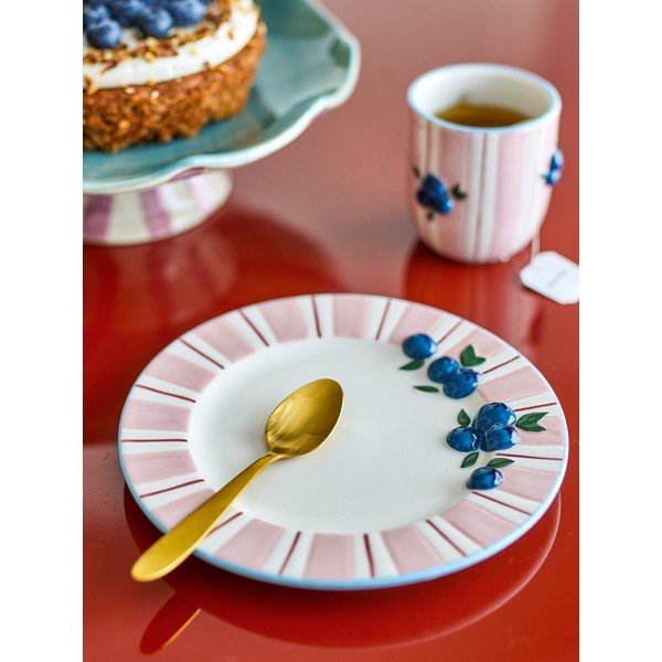 Розови/кремави десертни глинени чинии в комплект 4 бр. ø 20,5 cm Carry – Bloomingville-image-1