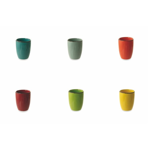 Комплект от 6 керамични чаши без дръжки Villa d'Este Baita - Villa d'Este