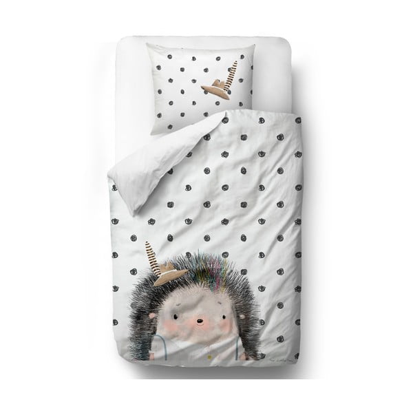 Памучно спално бельо Hedgehog Boy, 140 x 200 cm Forest School - Butter Kings