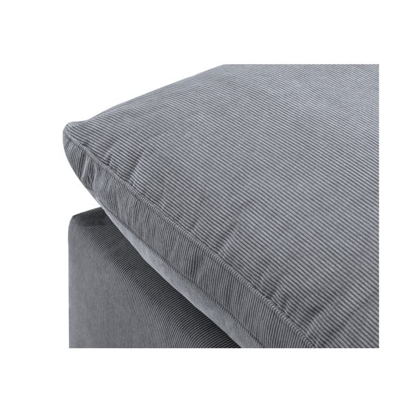Сива ъглова част на модулен диван от велур Galaxy, десен ъгъл - Windsor & Co Sofas-image-4