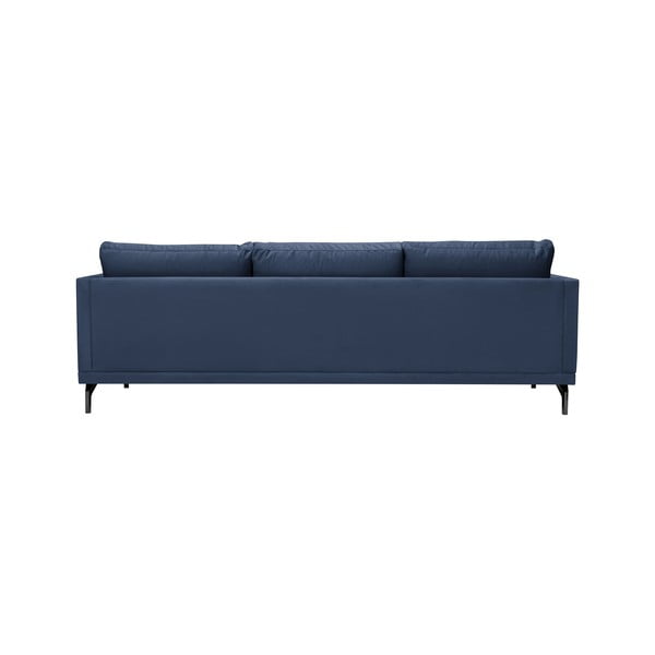 Tmavě modrá pohovka s podnožím v černé barvě Windsor & Co Sofas Jupiter-image-3