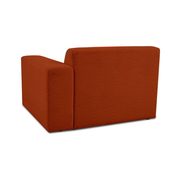 Модулен диван от букле в тухлен цвят (десен ъгъл) Roxy – Scandic-image-2