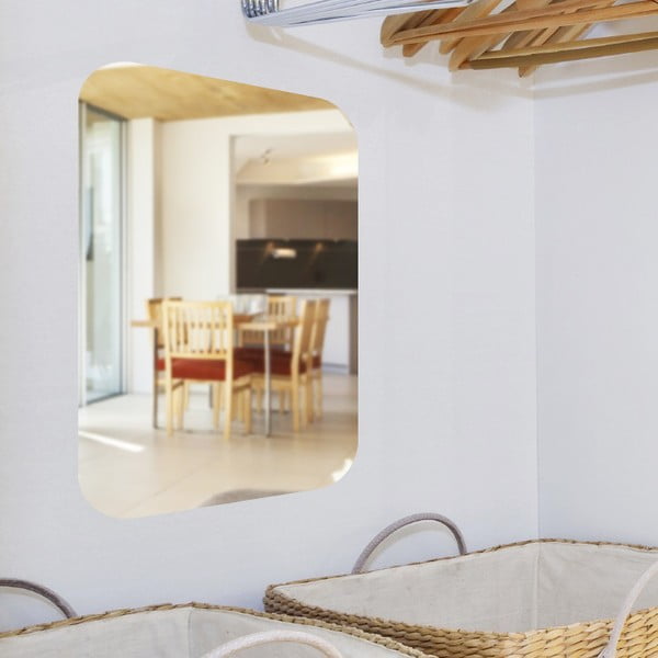 Огледален самозалепващ се стикер Правоъгълник, 42 x 27 cm - Ambiance-image-1